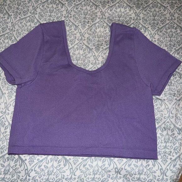 Aerie and Aeropostale Crop top bundle set one shoulder scoop neck seamless size - Picture 7 of 7